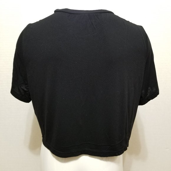 SHEIN Curve top 3XL twist front cropped open cutout keyhole front stretch - Picture 3 of 9